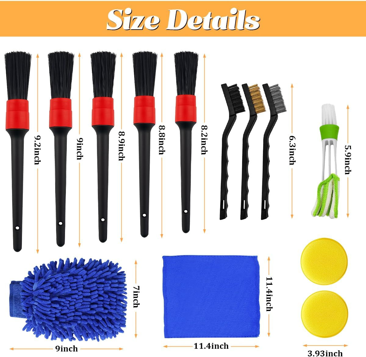 13-Piece Car Detailing Brush Kit - view 2