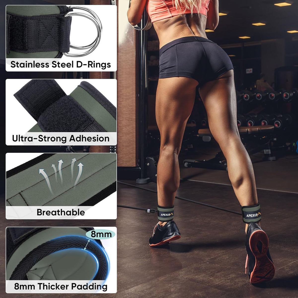 Padded Cable-Machine Ankle Strap - view 3