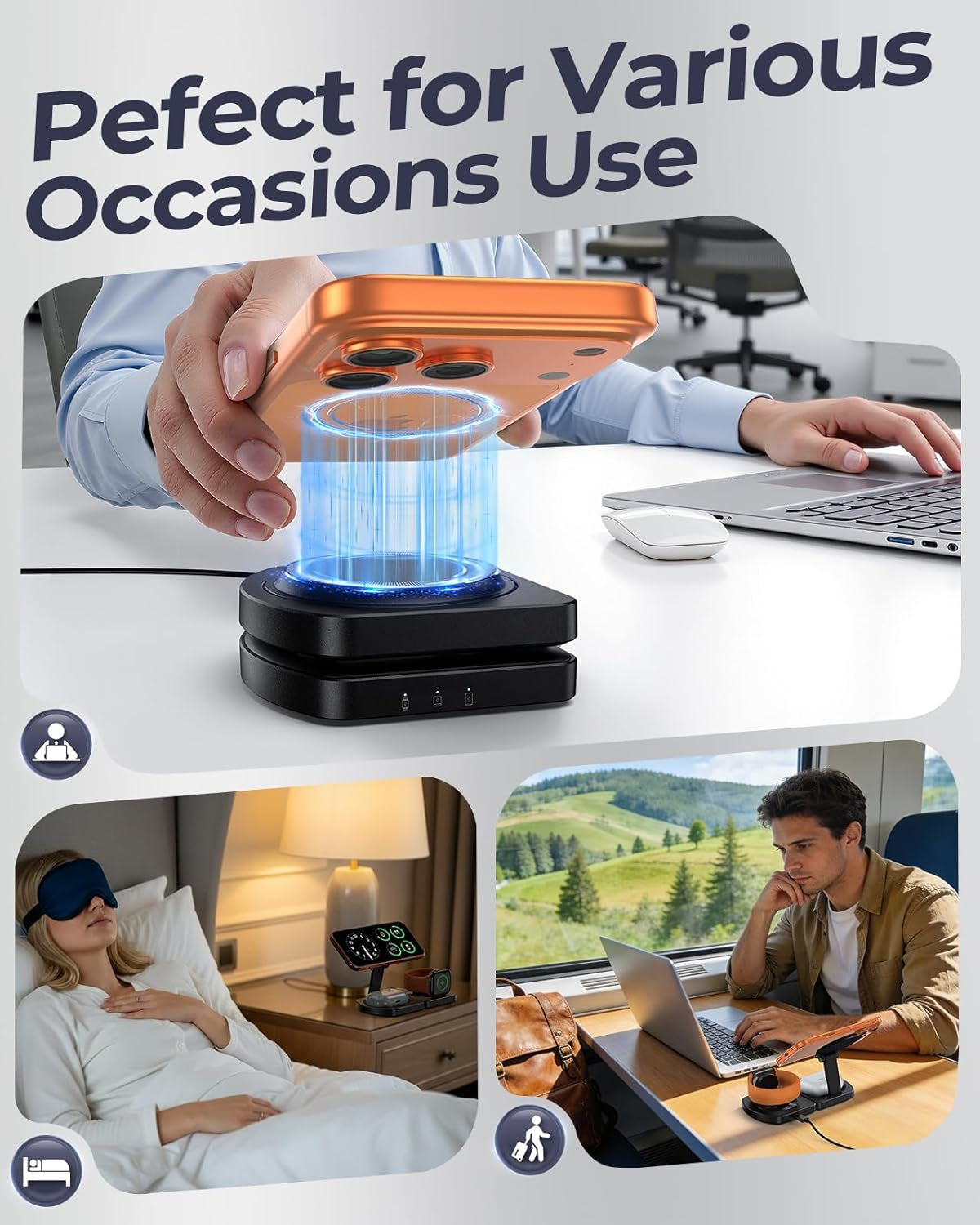 Foldable 3-in-1 Magnetic Charging Stand - view 3