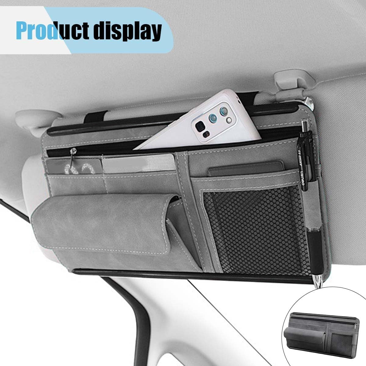 Suede Car Visor Organizer - view 6