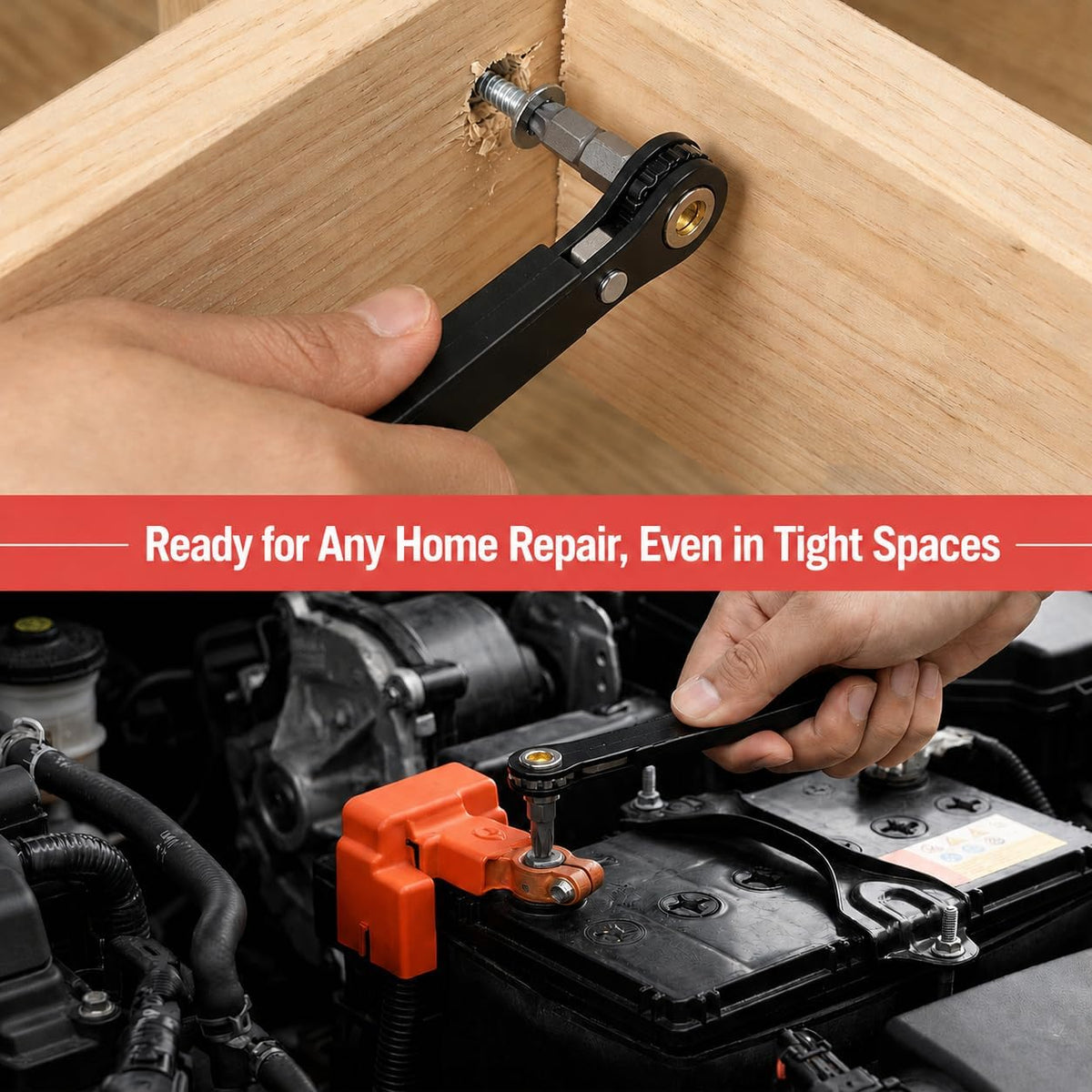 21-Piece Low-Profile Right-Angle Ratchet Set - view 8