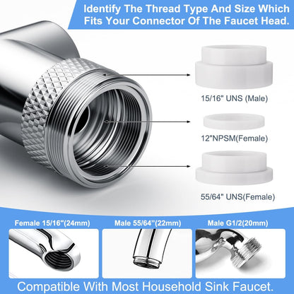 1440° Swivel Faucet Extender with 2 Spray Modes - view 7