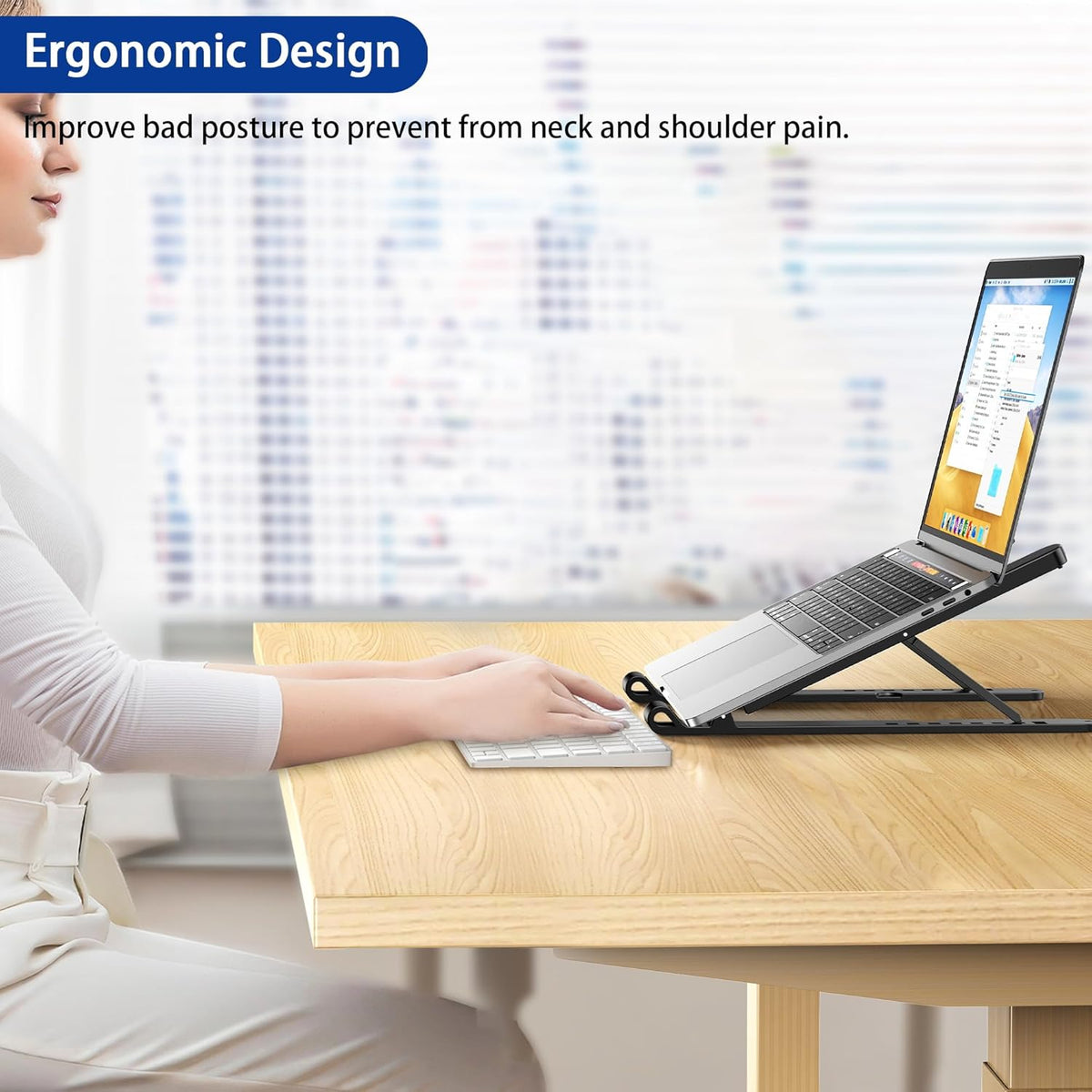Adjustable Foldable Ergonomic Laptop Stand - view 3