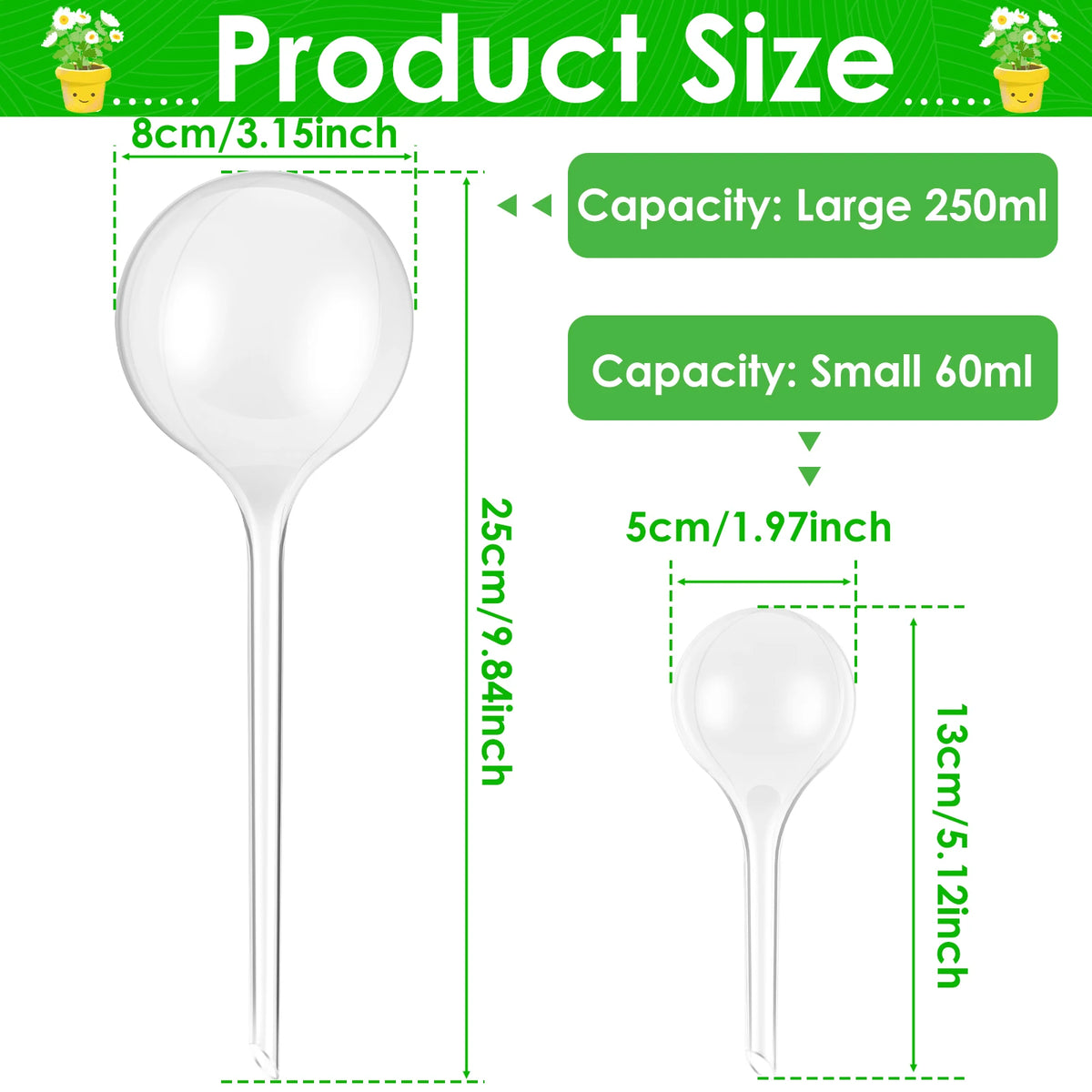 Automatic Plant Watering Globes – 10 Piece Set - view 7