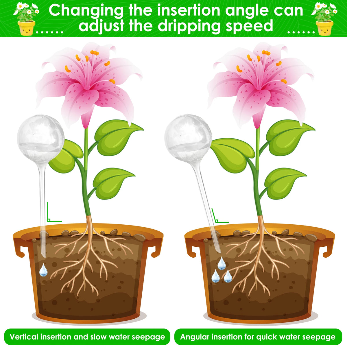Automatic Plant Watering Globes – 10 Piece Set - view 4