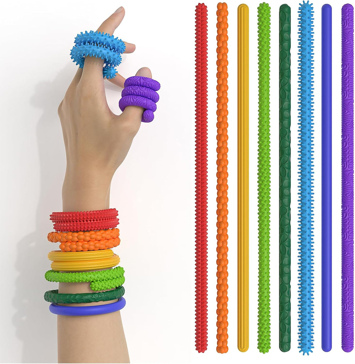 8-Pack Stretchy Sensory Fidget Toys