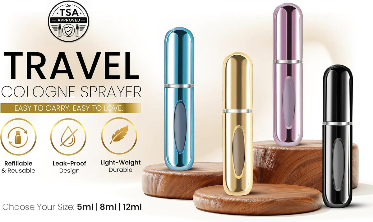 4-Pack Refillable Travel Perfume Atomizers - view 8