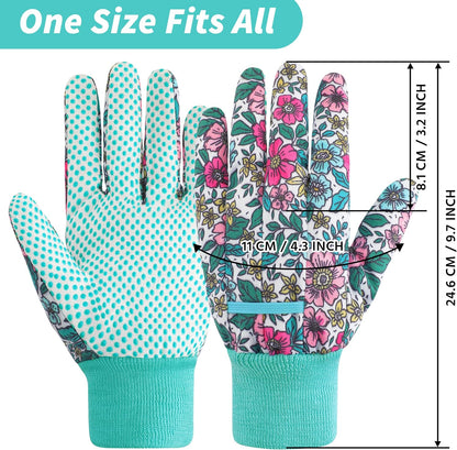 4-Pair Floral Gardening Gloves - view 4
