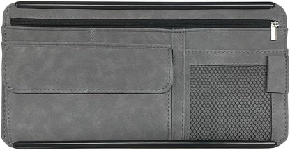 Suede Car Visor Organizer
