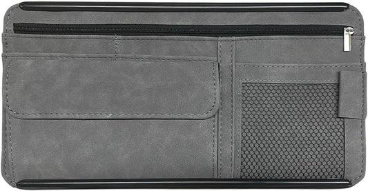 Suede Car Visor Organizer