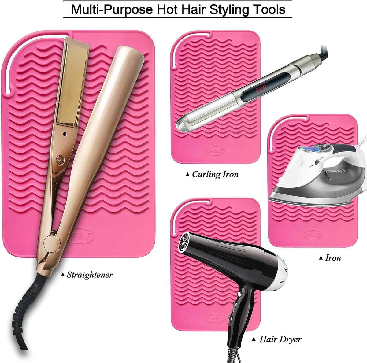 Heat-Resistant Silicone Hair Tool Mat - view 4