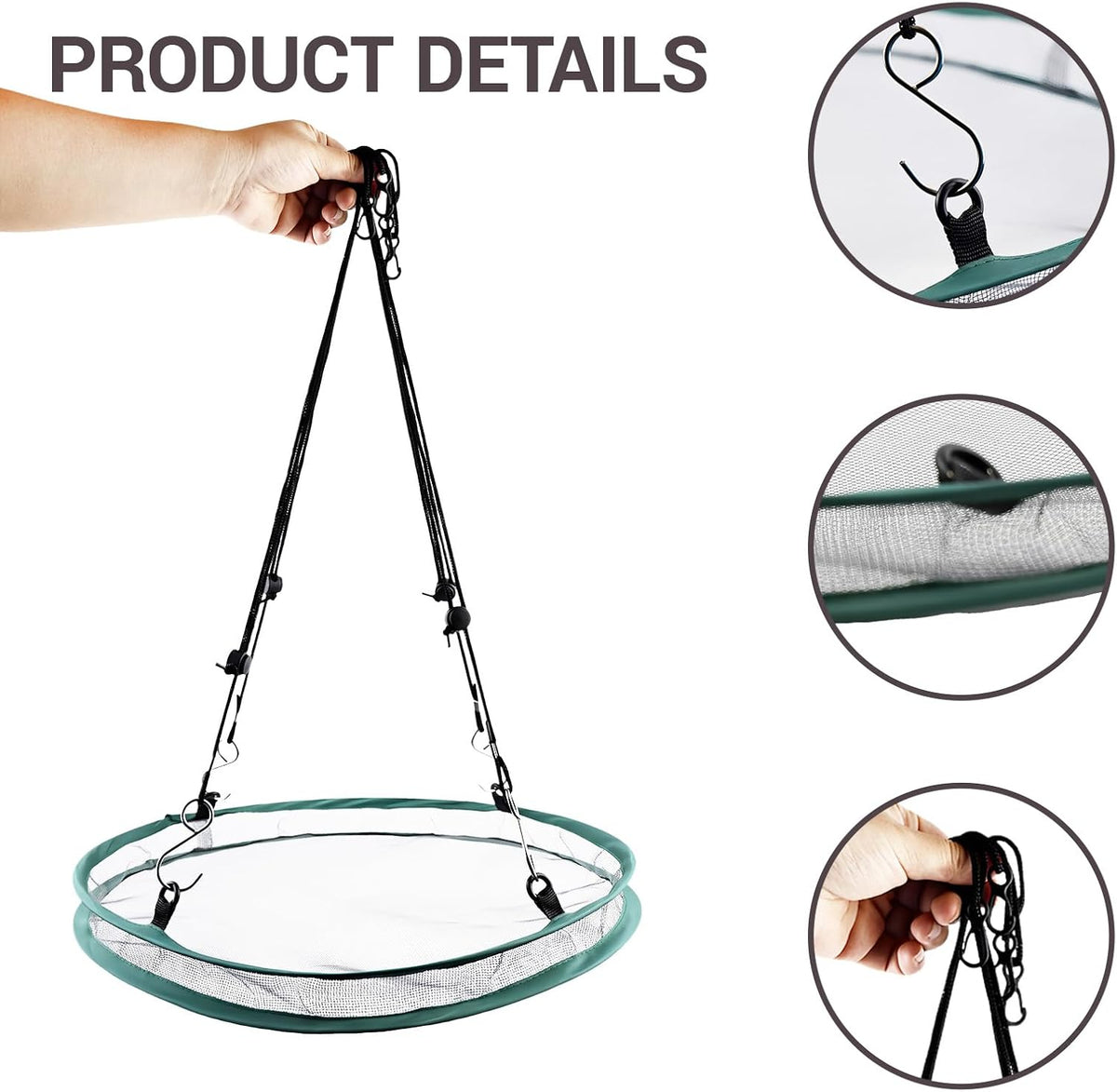 2-Pack Hanging Outdoor Bird Feeder Trays - view 3