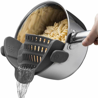 Heat-Resistant Clip-On Silicone Pot Strainer
