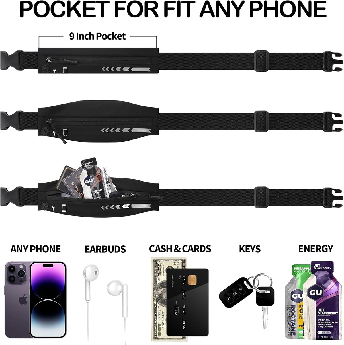 Slim Bounce-Free Running Belt - view 8