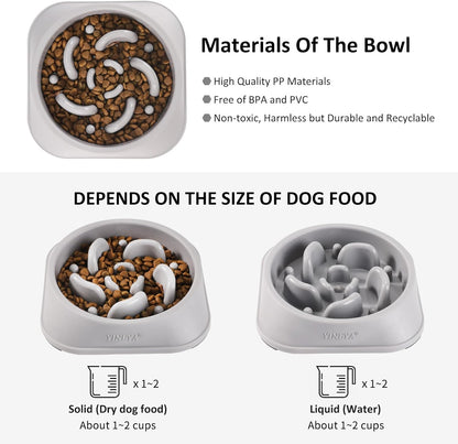 2-Pack Slow Feeder Dog Bowls - view 6