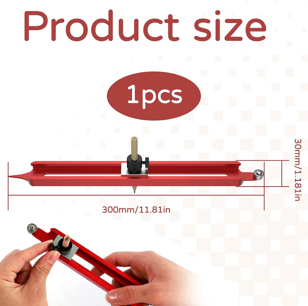 Adjustable Aluminium Contour Scribe Tool - view 2