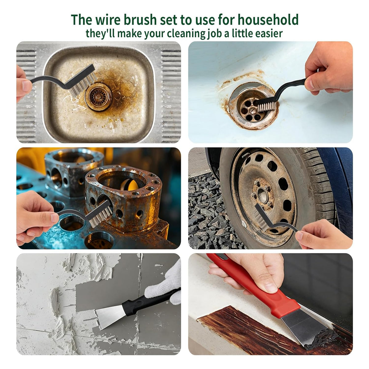 Mini Wire Brush & Scraper Cleaning Set - view 5
