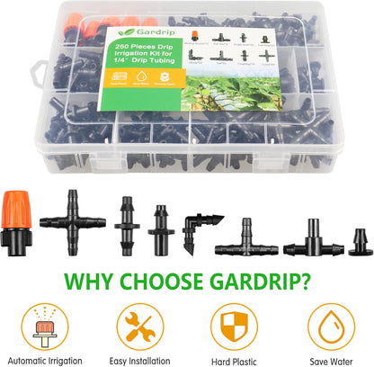250-Piece 1/4-Inch Drip Irrigation Fittings Kit - view 7