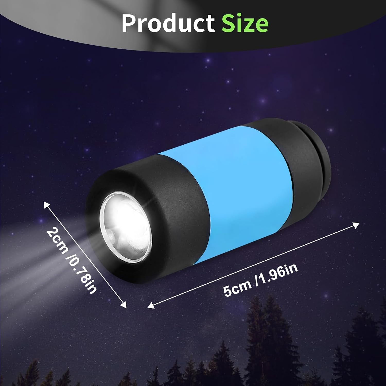 12-Pack USB Rechargeable Keychain Flashlights - view 6