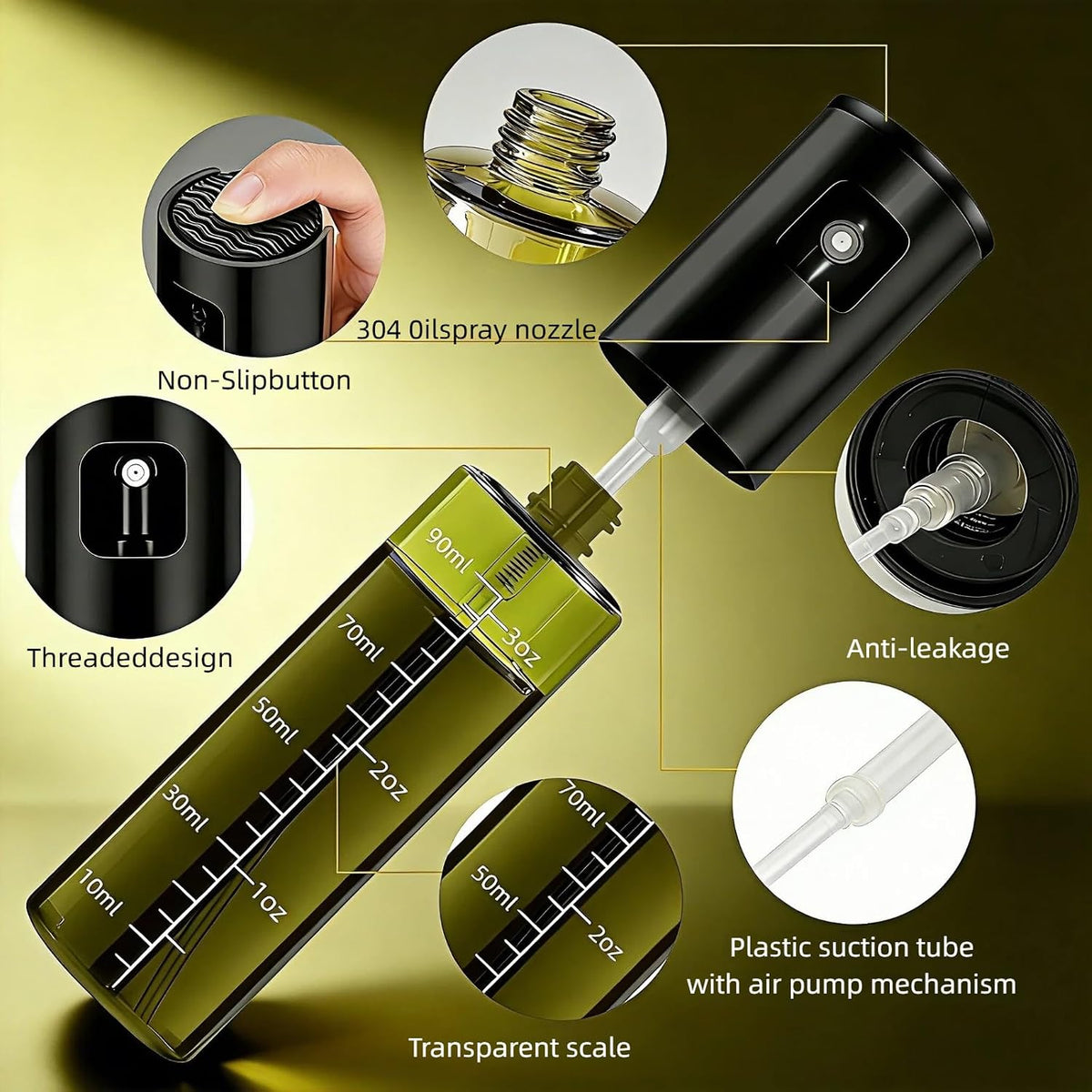 2-in-1 Premium Olive Oil Sprayer Bottle - view 8