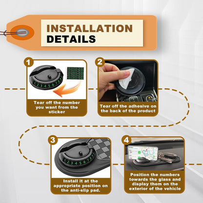 Anti-Slip Dashboard Phone Holder & Parking Display - view 4