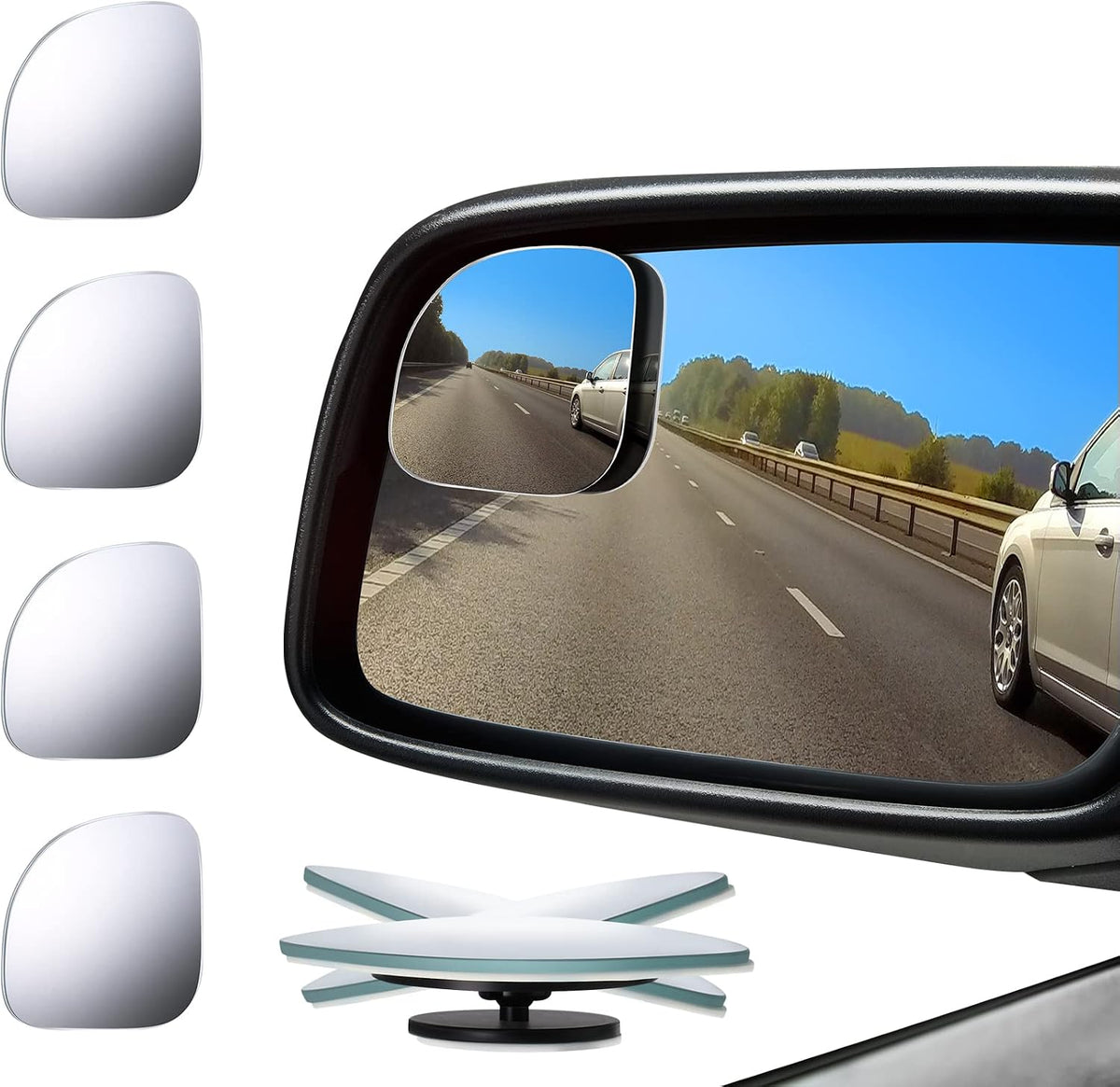 4-Pack Adjustable Blind Spot Mirrors