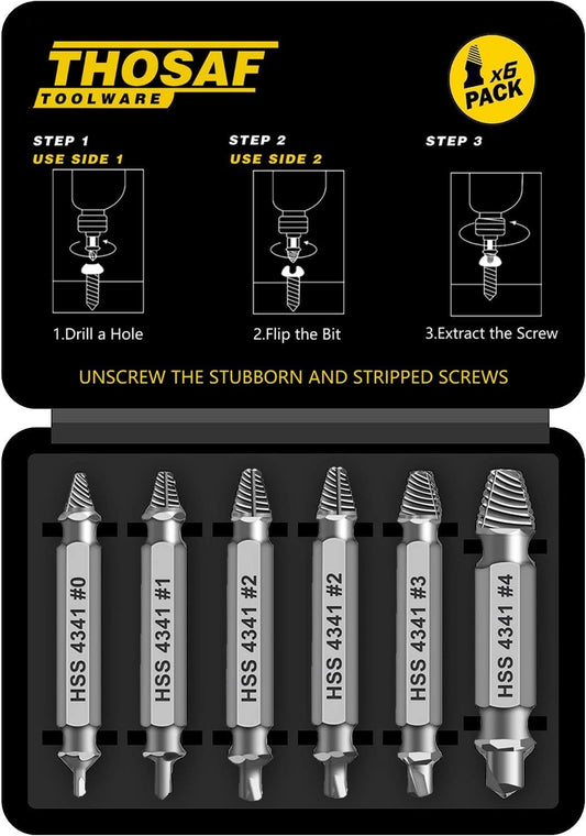 Damaged Screw Extractor Set