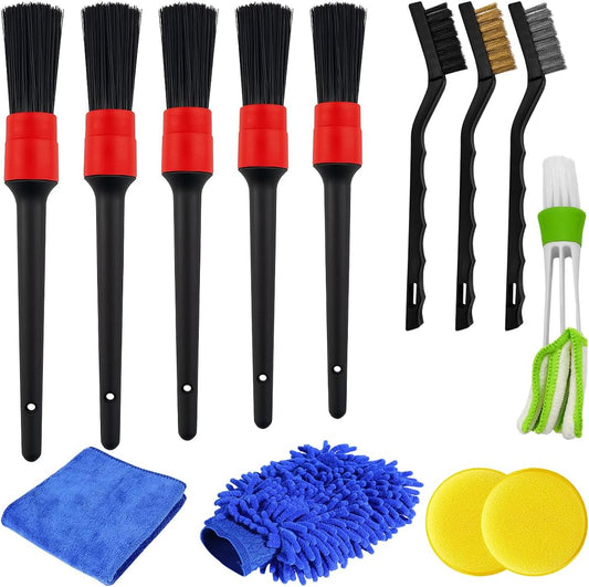 13-Piece Car Detailing Brush Kit