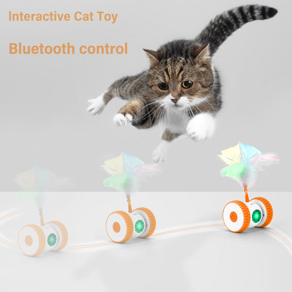 Rechargeable Remote-Control Moving Cat Toy - view 4