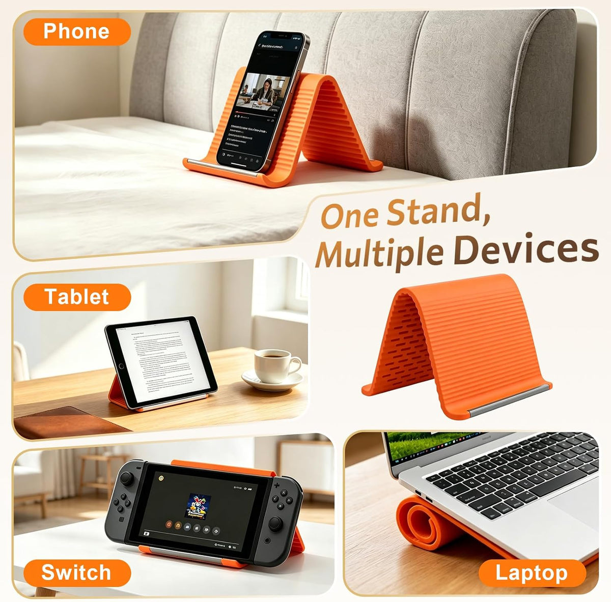 Flexible Foldable Phone Stand - view 3