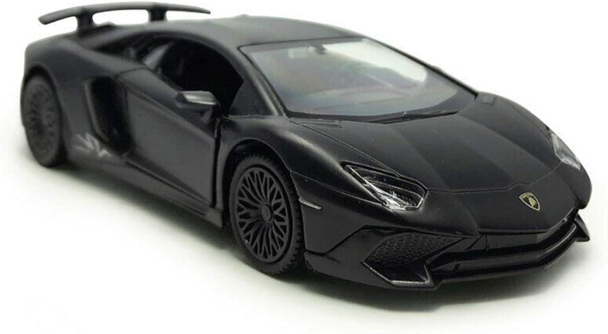 Matt Black 1:38 Pull-Back Diecast Sports Car - view 2
