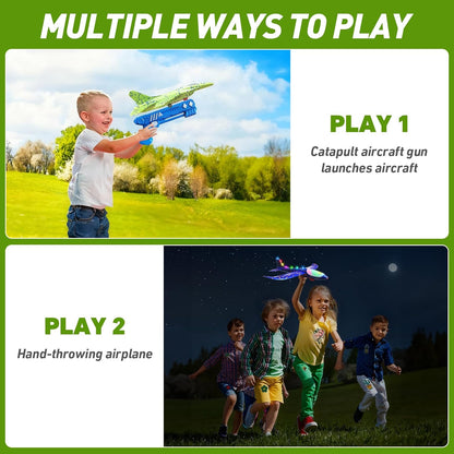 3-Pack LED Foam Airplane Launcher Set - view 6