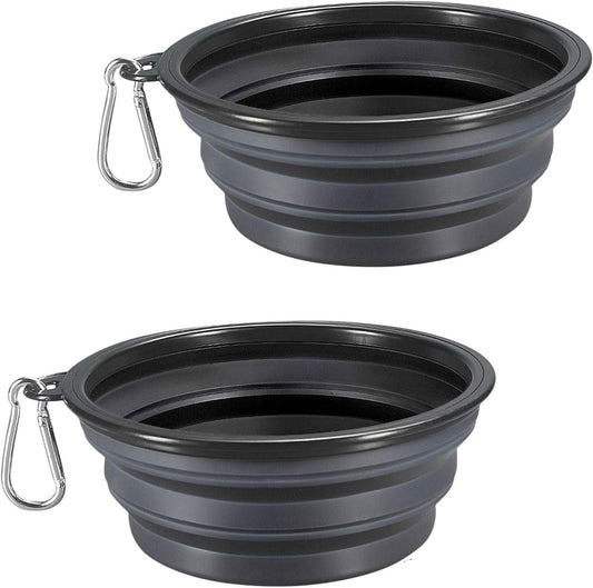 2-Pack Collapsible Travel Dog Bowls