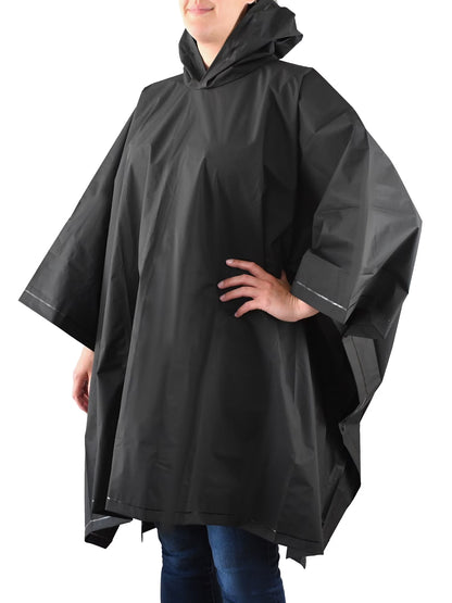 Packable Reusable Rain Poncho - view 4