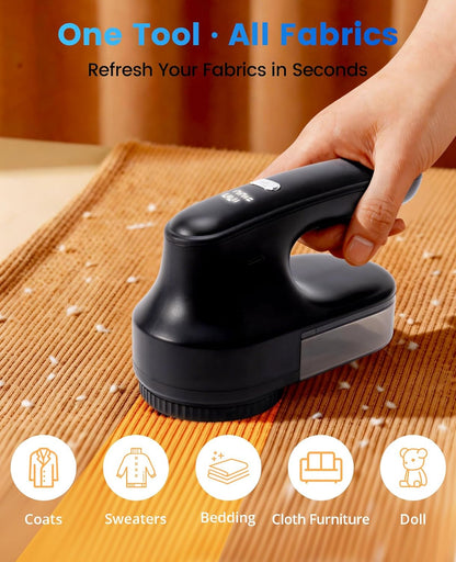 Fabric Shaver for Clothing，Rechargeable Lint Shaver with 2.7In Large Shaving Head, 6-Leaf Blades & LED Display,2-Speed Sweater Shavers to Remove Pilling from Clothes, Furniture, Sofa, Blanket