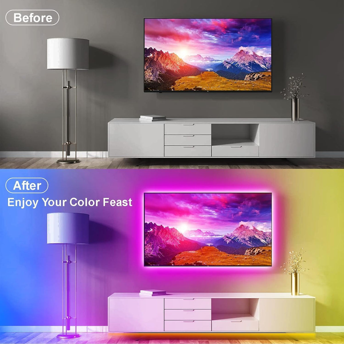 13.2-Foot RGB TV Backlight Strip - view 4