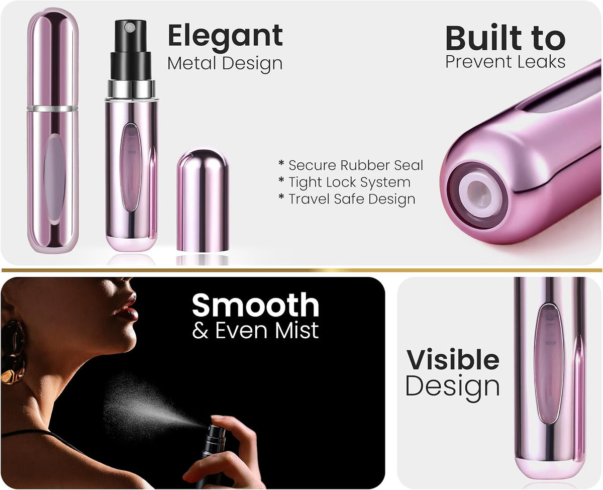 4-Pack Refillable Travel Perfume Atomizers - view 4