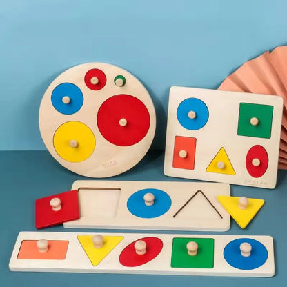 Montessori Wooden Shape Puzzle - view 2