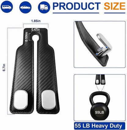 4-Pack Leather Car Headrest Hooks - view 2