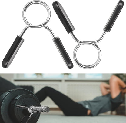 Pair of 1-Inch Spring Clip Barbell Collars