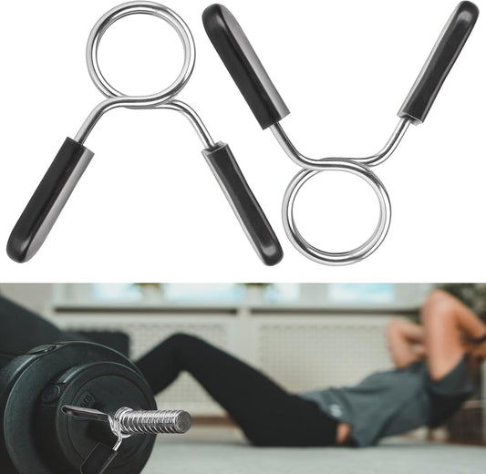 Pair of 1-Inch Spring Clip Barbell Collars