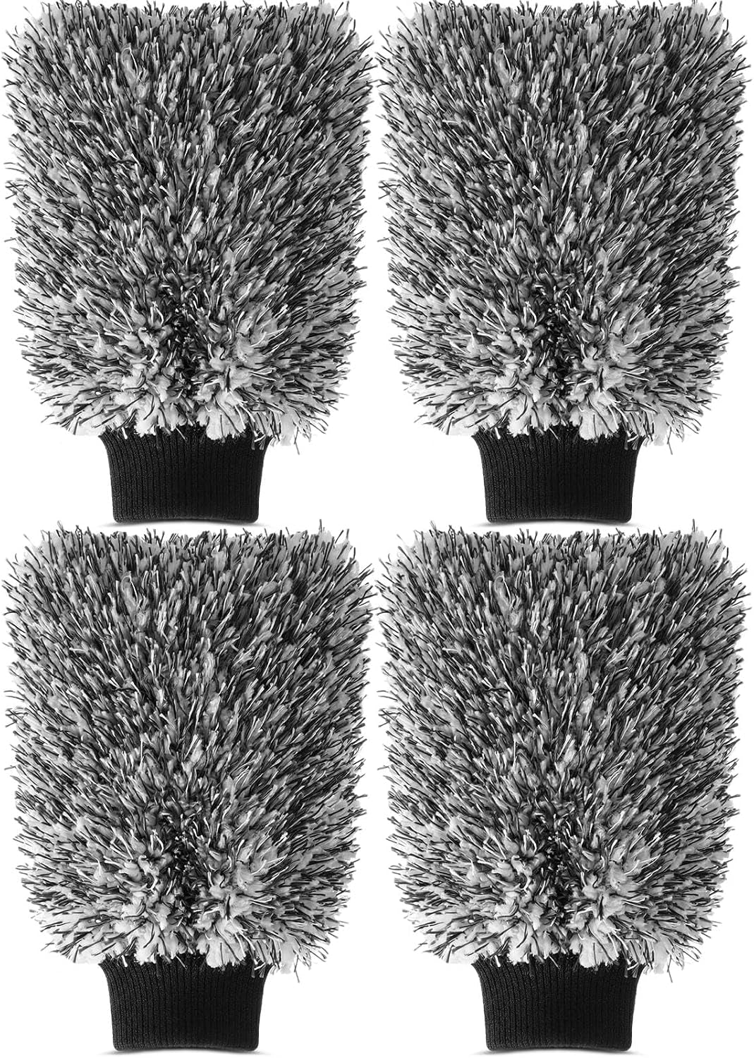 4-Pack Scratch-Free Microfiber Car Wash Mitts - view 9