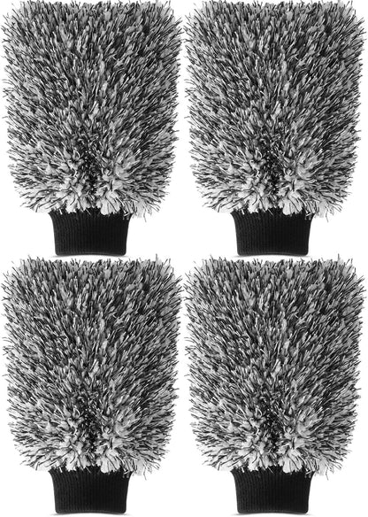 4-Pack Scratch-Free Microfiber Car Wash Mitts - view 9