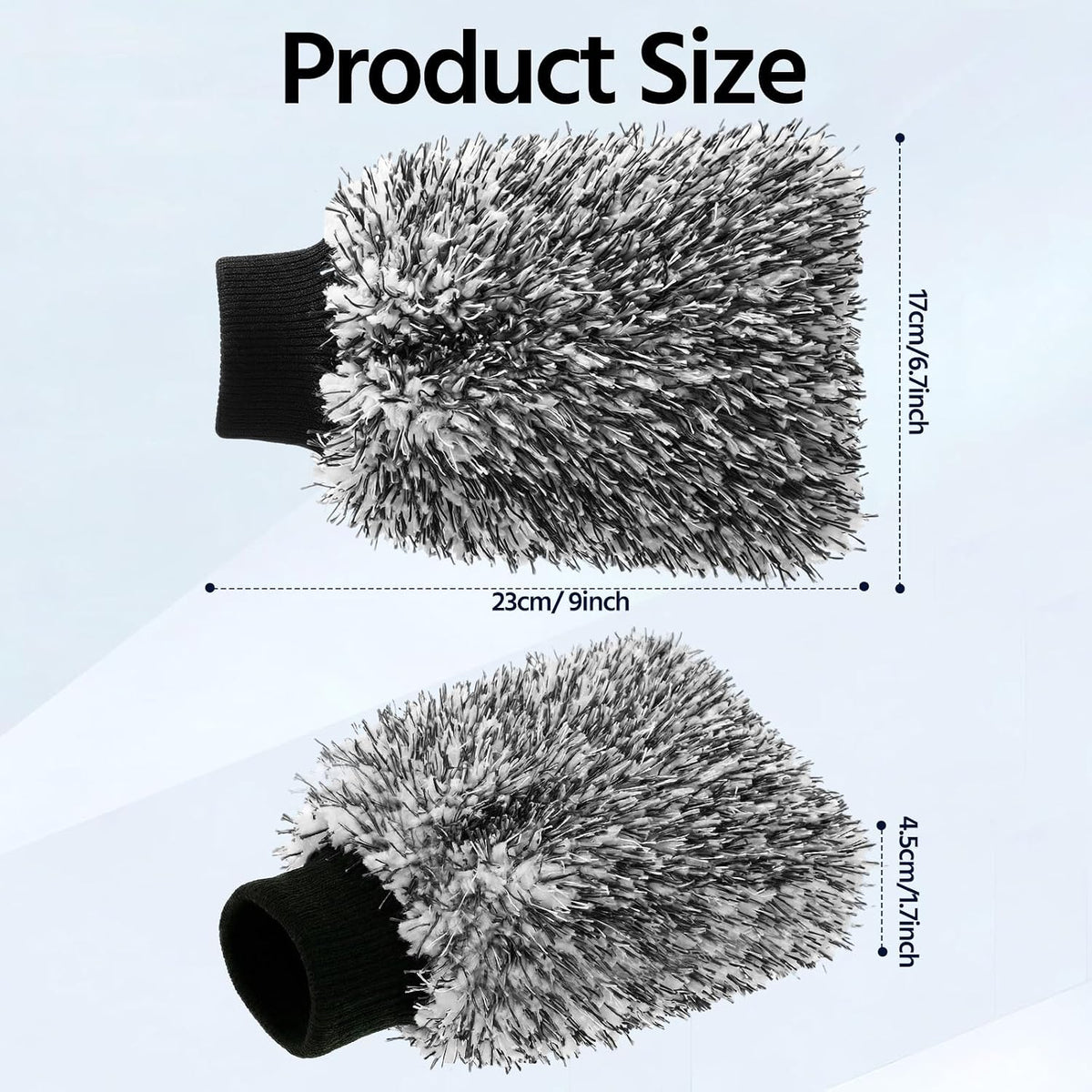 4-Pack Scratch-Free Microfiber Car Wash Mitts - view 2