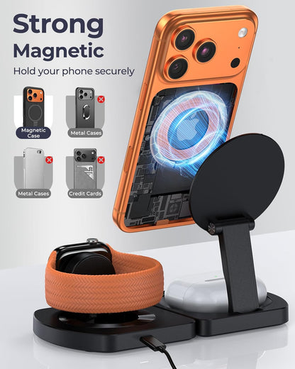Foldable 3-in-1 Magnetic Charging Stand - view 4