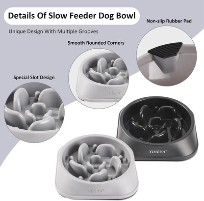 2-Pack Slow Feeder Dog Bowls - view 4