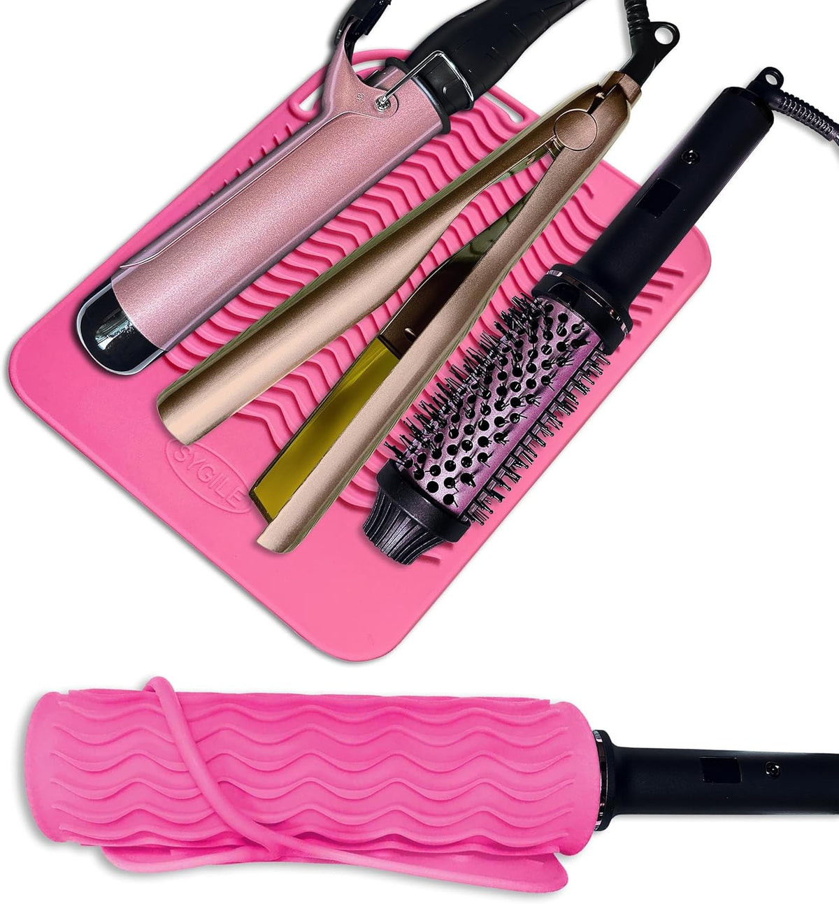 Heat-Resistant Silicone Hair Tool Mat