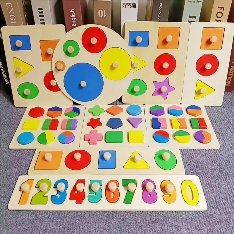 Montessori Wooden Shape Puzzle - view 7