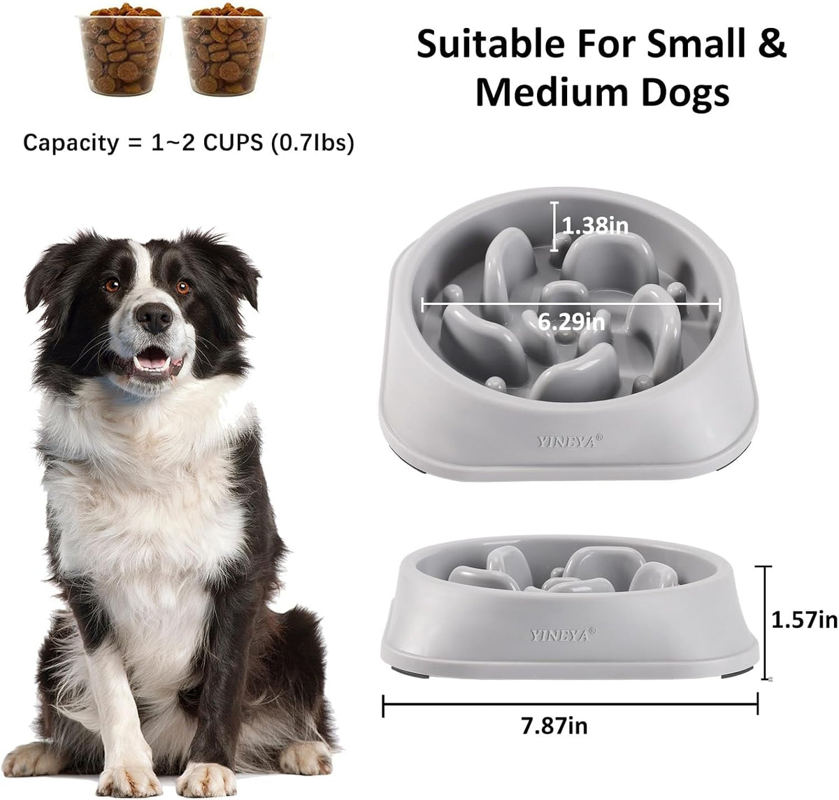 2-Pack Slow Feeder Dog Bowls - view 5