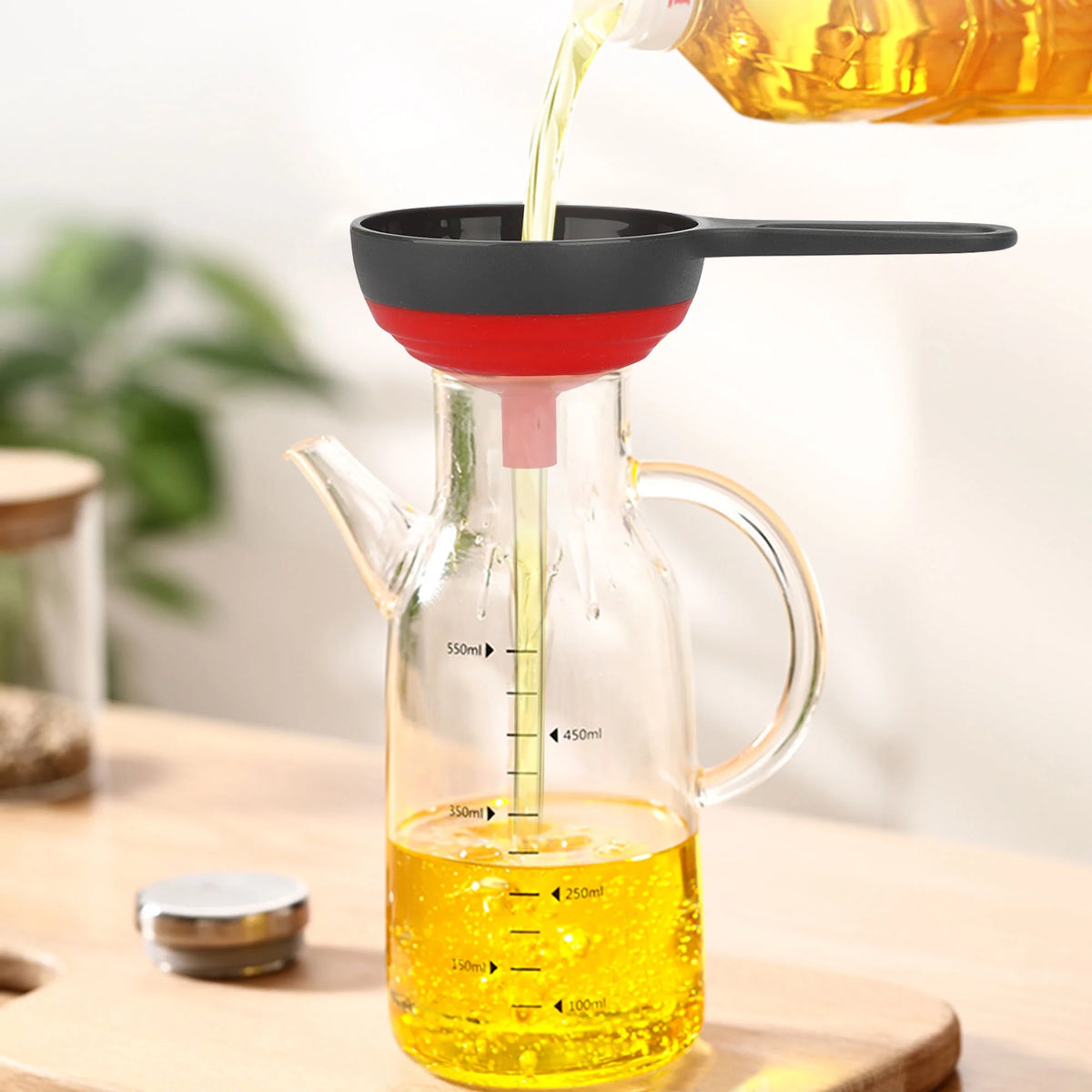 3-Piece Collapsible Silicone Funnel Set - view 4